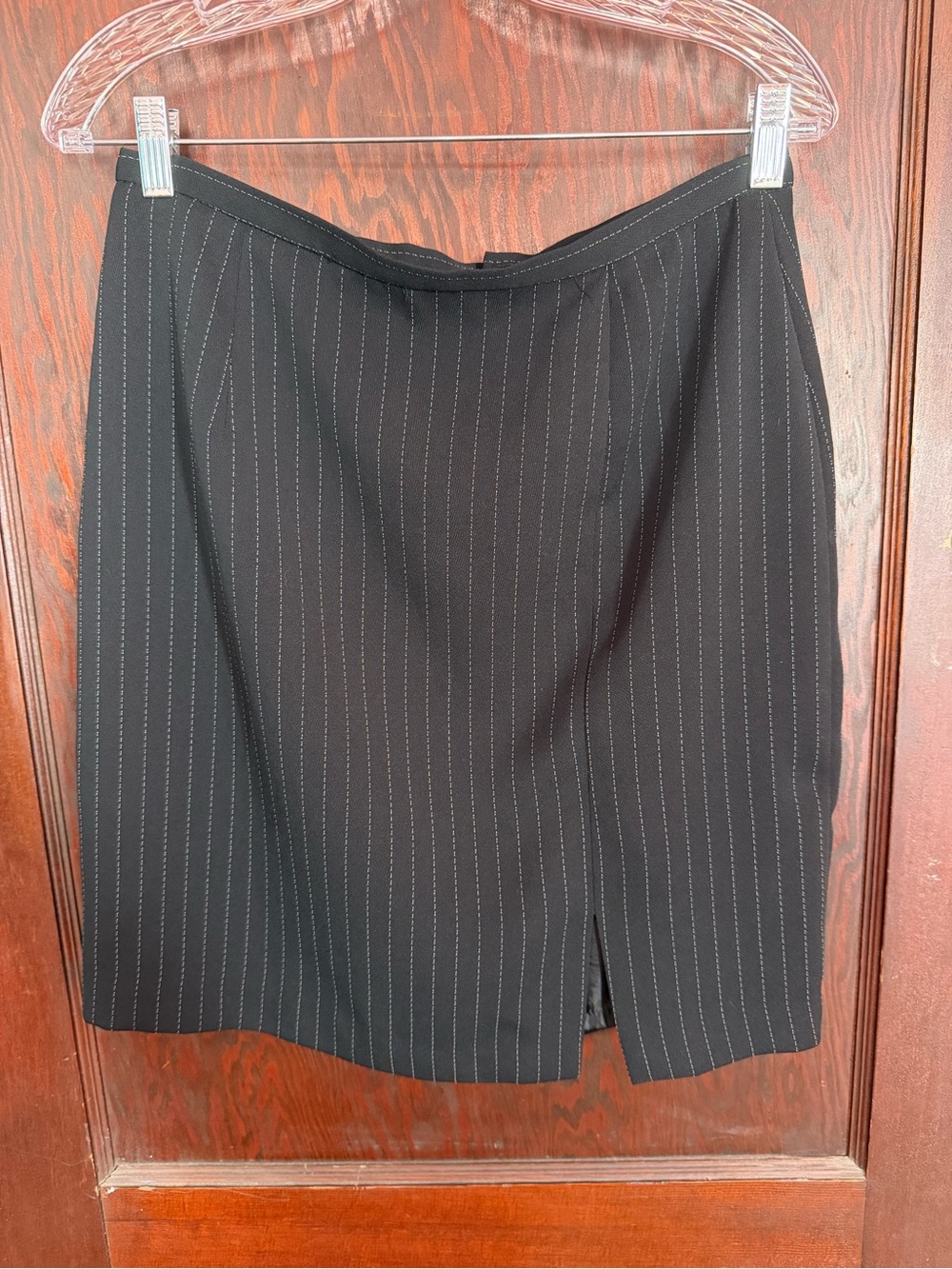 Black Pinstripe Women's Skirt - Office Siren